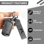 Metal Leather Key Cover For Mahindra Scorpio, XUV 300, Marazzo, XUV 700, 3XO, XUV 400 EV, Bolero, Thar, TUV 3 & Thar Roxx | 3 Button Flip Key